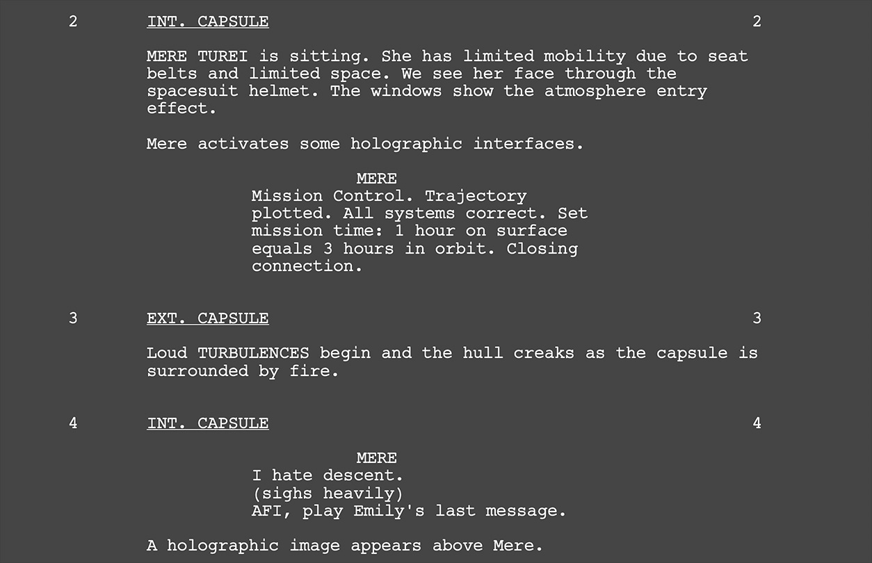 How to create a video game script